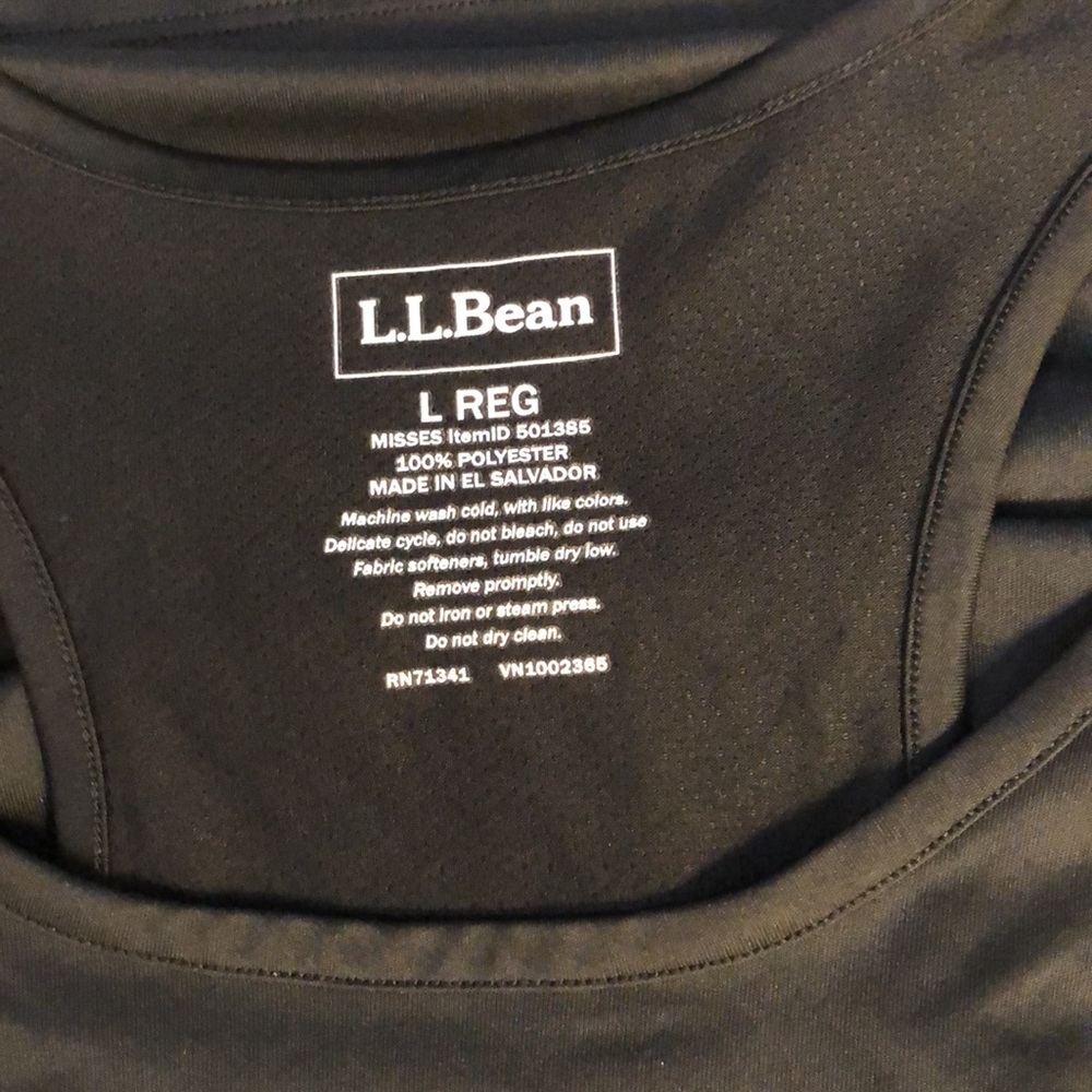Two (2) L.L. Bean Women’s Racerback Tank Top Exercise Shirt - size L - Picture 4 of 7